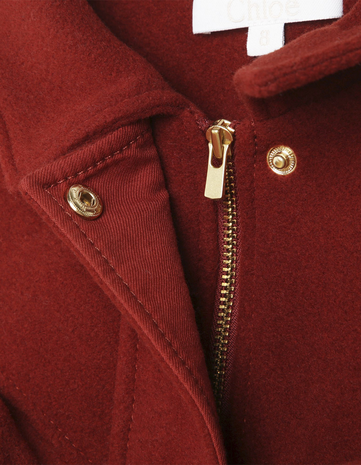 Brick red clearance coat